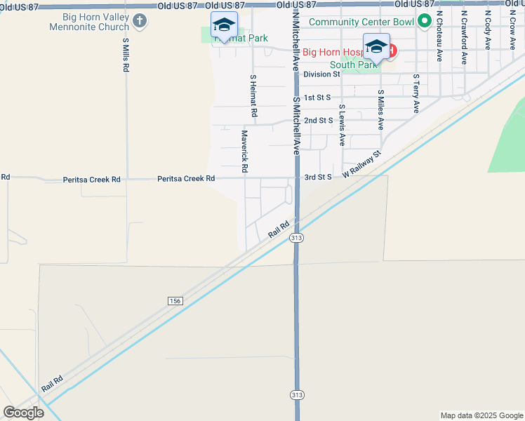 map of restaurants, bars, coffee shops, grocery stores, and more near 345-381 Maverick Rd in Hardin