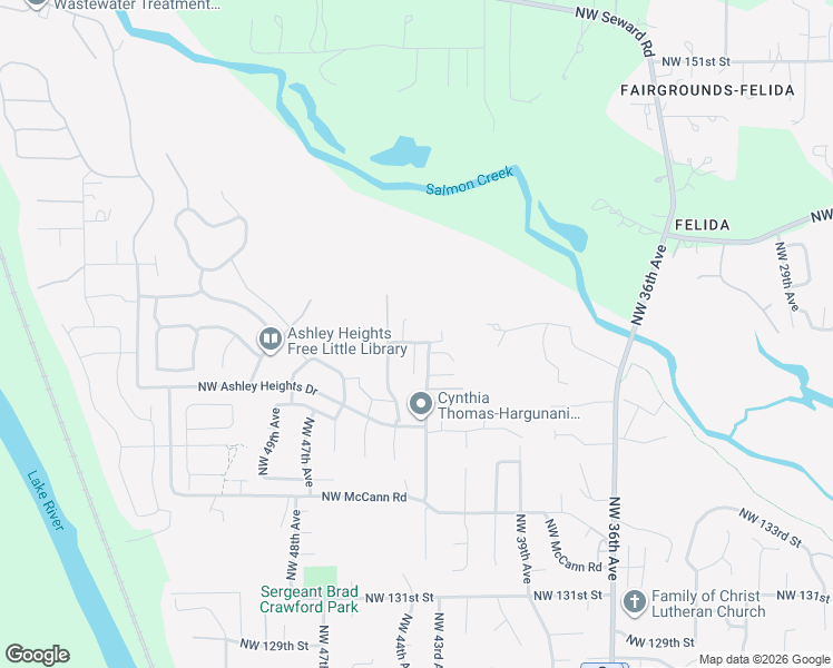 map of restaurants, bars, coffee shops, grocery stores, and more near 14017 Northwest 43rd Avenue in Vancouver