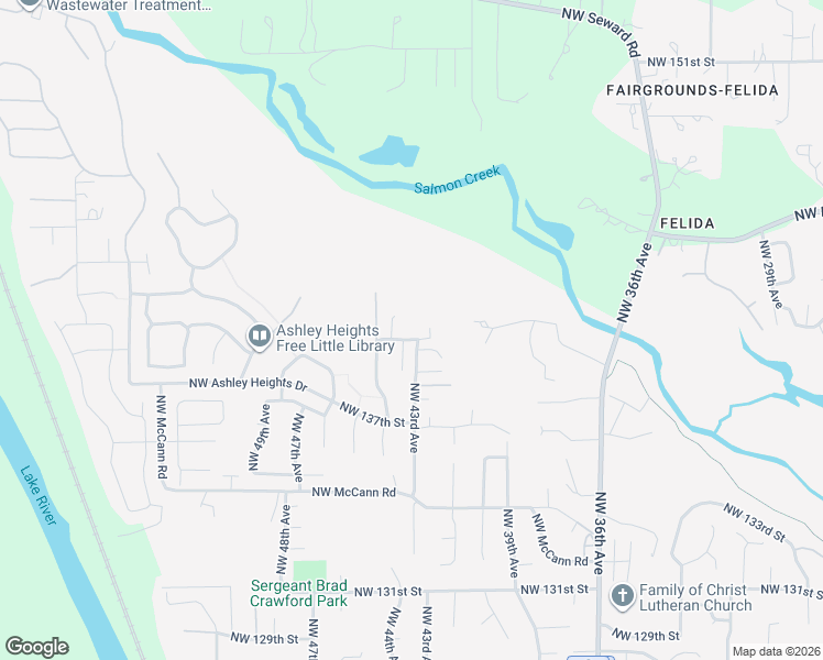 map of restaurants, bars, coffee shops, grocery stores, and more near 14017 Northwest 43rd Avenue in Vancouver