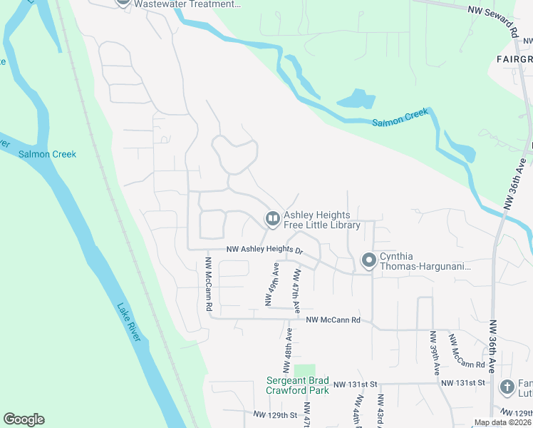 map of restaurants, bars, coffee shops, grocery stores, and more near 5007 Northwest 141st Street in Vancouver
