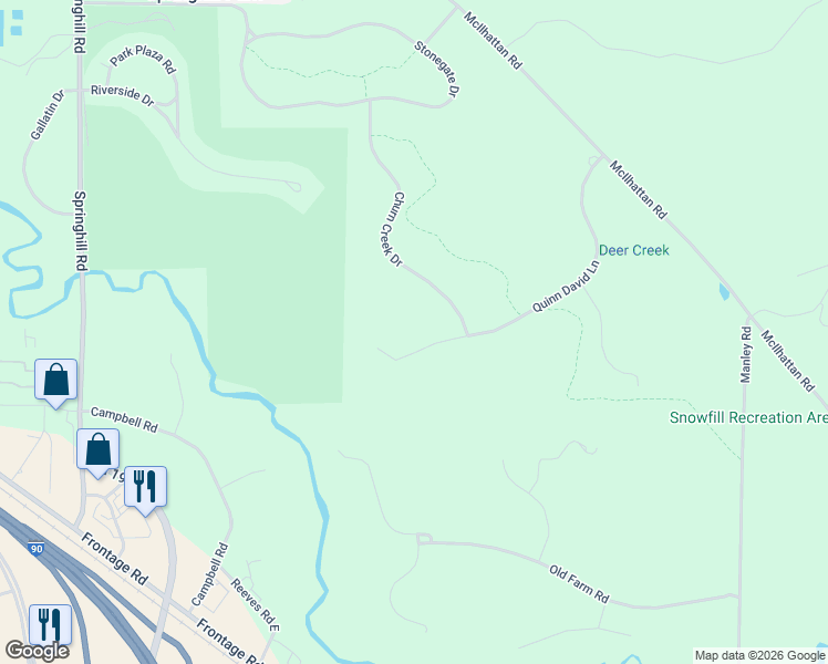 map of restaurants, bars, coffee shops, grocery stores, and more near 645 Quinn David Lane in Bozeman