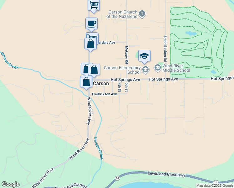 map of restaurants, bars, coffee shops, grocery stores, and more near 12 Fredrickson Avenue in Carson