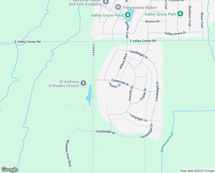 map of restaurants, bars, coffee shops, grocery stores, and more near 32 Tennis Court in Bozeman