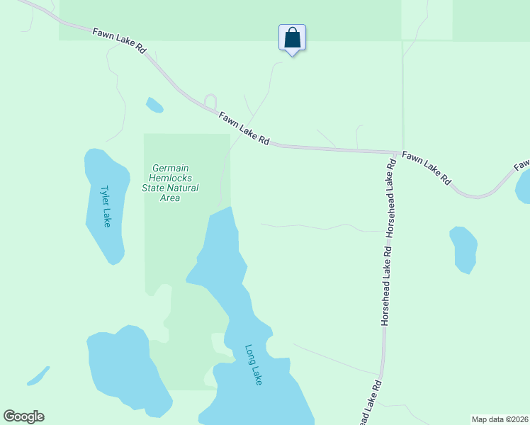 map of restaurants, bars, coffee shops, grocery stores, and more near 8000-8198 North Long Lake Road in Harshaw