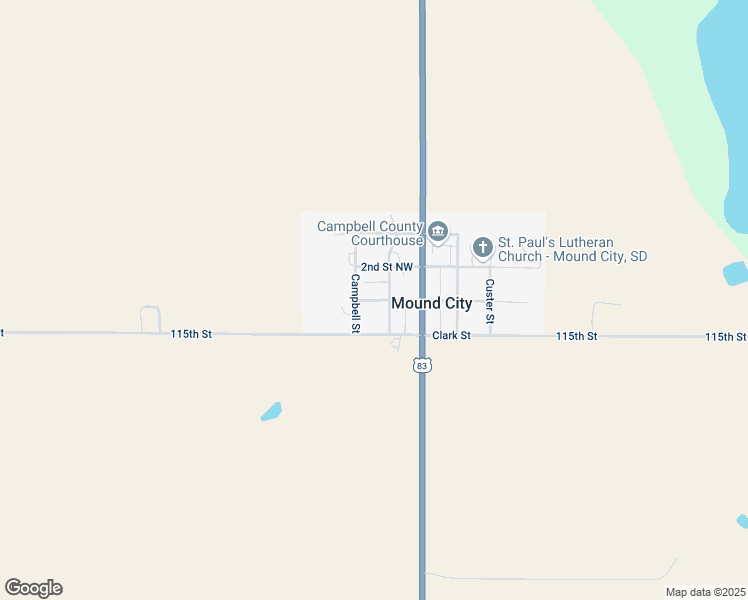 map of restaurants, bars, coffee shops, grocery stores, and more near 108 1st Street in Mound City