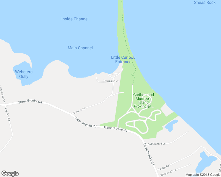 map of restaurants, bars, coffee shops, grocery stores, and more near 111 Simpson Road in Pictou