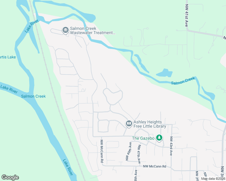 map of restaurants, bars, coffee shops, grocery stores, and more near 5108 Northwest 145th Street in Vancouver