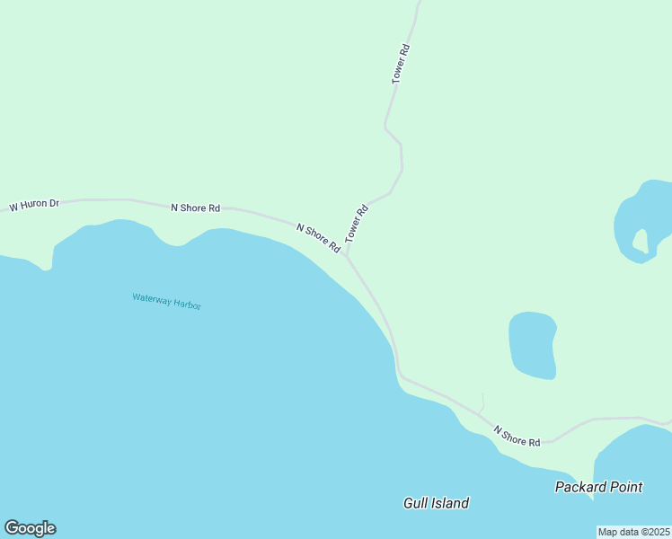 map of restaurants, bars, coffee shops, grocery stores, and more near 101 East Huron Drive in Pointe Aux Pins