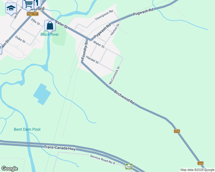 map of restaurants, bars, coffee shops, grocery stores, and more near 171 Birchwood Road in Oxford