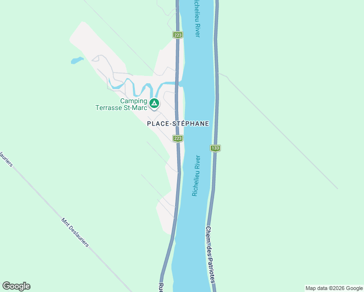 map of restaurants, bars, coffee shops, grocery stores, and more near 2100 Rue Richelieu in Saint-Marc-sur-Richelieu