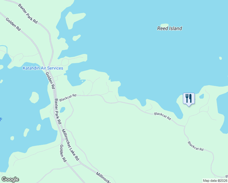 map of restaurants, bars, coffee shops, grocery stores, and more near 15 Sunrise Shores in Northern Piscataquis Cnt