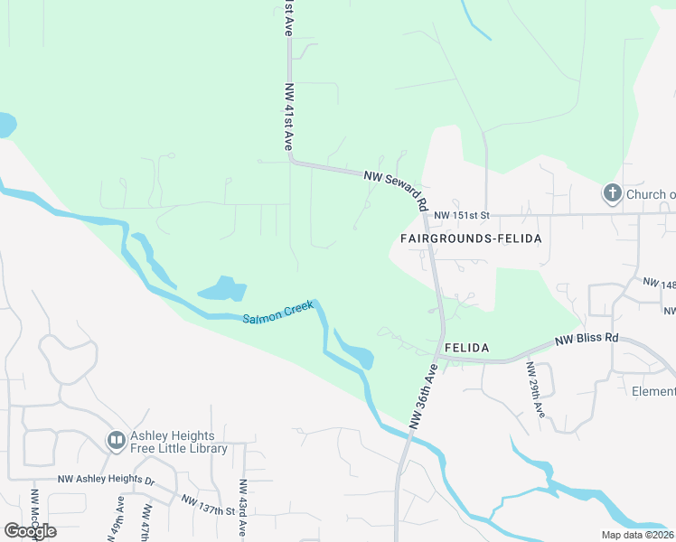 map of restaurants, bars, coffee shops, grocery stores, and more near 3901 Northwest 150th Circle in Vancouver