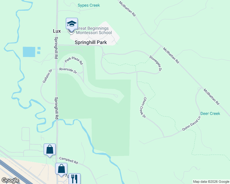 map of restaurants, bars, coffee shops, grocery stores, and more near 25 Riverside Drive in Bozeman