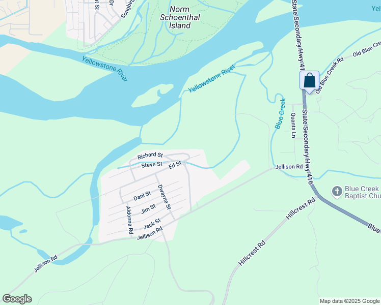 map of restaurants, bars, coffee shops, grocery stores, and more near 605 Richard Street in Billings