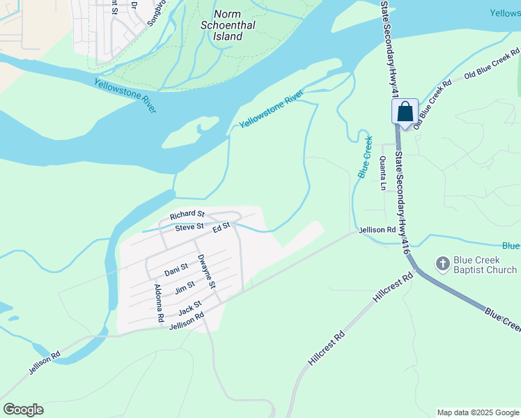 map of restaurants, bars, coffee shops, grocery stores, and more near 600 Richard Street in Billings