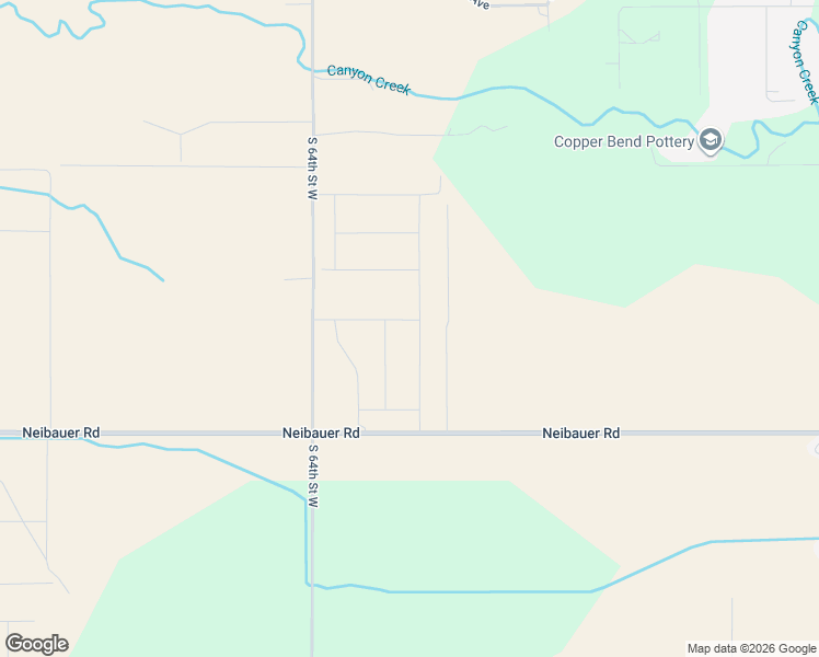 map of restaurants, bars, coffee shops, grocery stores, and more near 6315 Neibauer Road in Billings