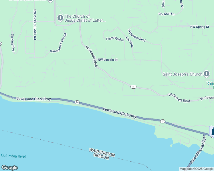 map of restaurants, bars, coffee shops, grocery stores, and more near 202 Southwest Dogwood Lane in White Salmon