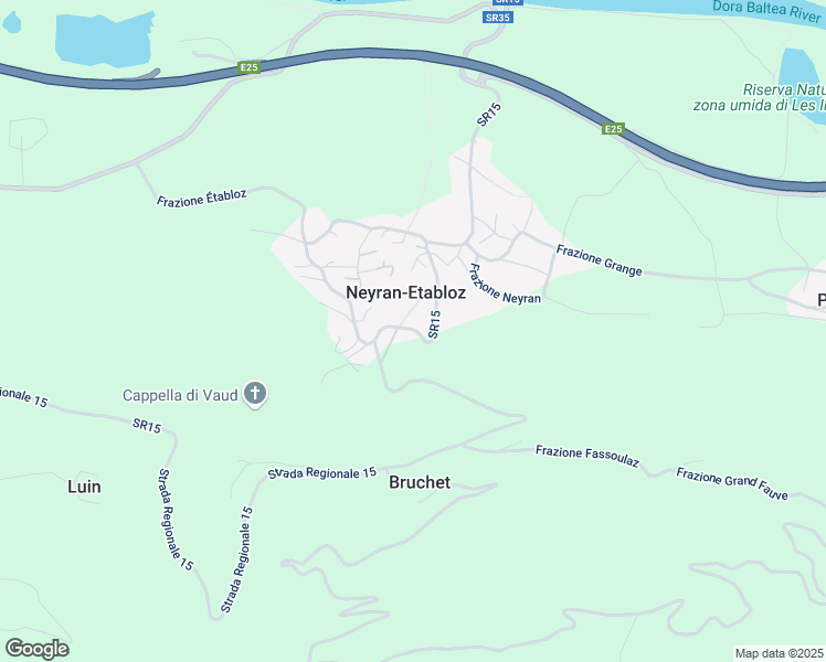 map of restaurants, bars, coffee shops, grocery stores, and more near 2 Frazione Moulin in Neyran-etabloz