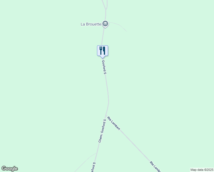map of restaurants, bars, coffee shops, grocery stores, and more near Chemin Gosford Sud in Estrie