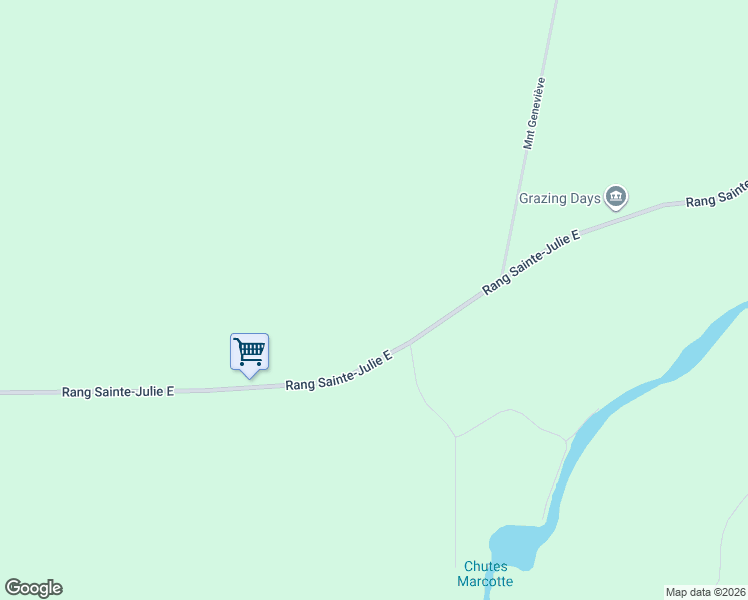 map of restaurants, bars, coffee shops, grocery stores, and more near 519 Rang Sainte-Julie Est in Saint-André-Avellin