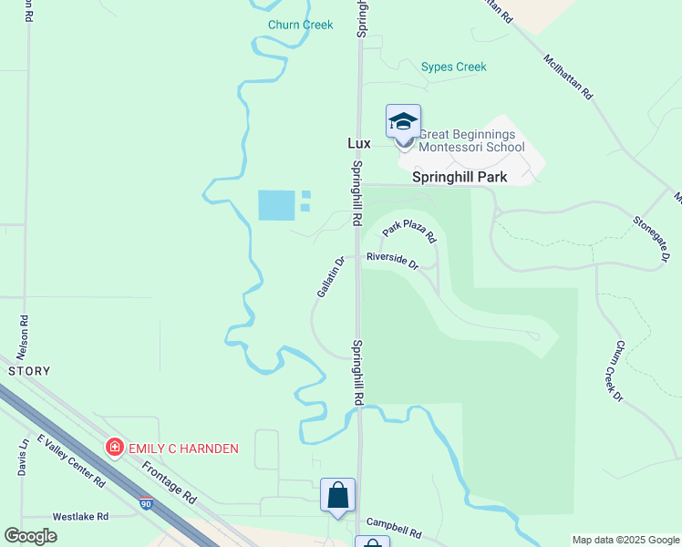 map of restaurants, bars, coffee shops, grocery stores, and more near 11C Gallatin Drive in Bozeman
