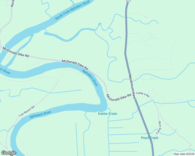 map of restaurants, bars, coffee shops, grocery stores, and more near 16245 McDonald Dike Road in Nehalem