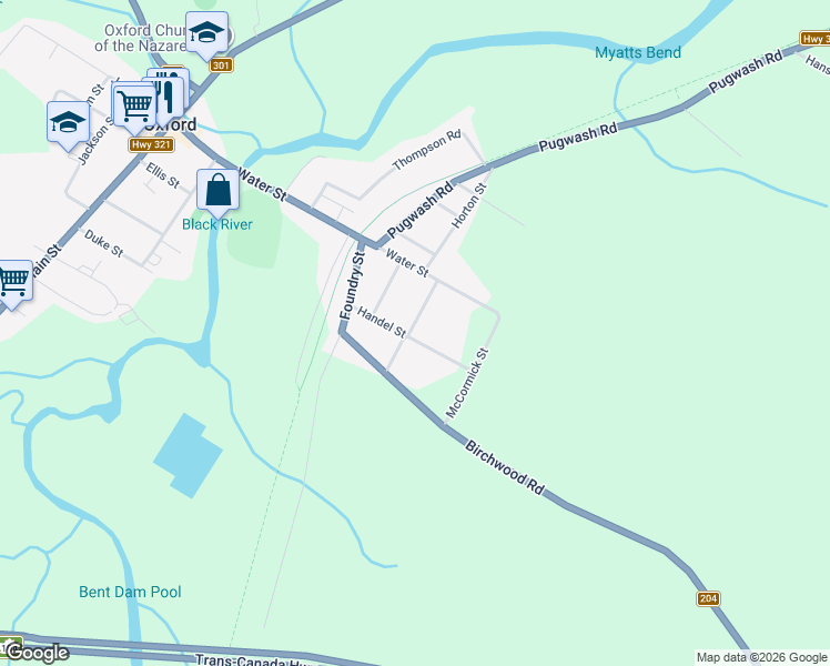 map of restaurants, bars, coffee shops, grocery stores, and more near 87 Handel Street in Oxford