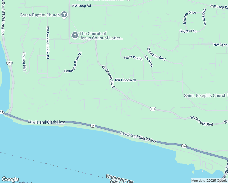 map of restaurants, bars, coffee shops, grocery stores, and more near 101 West Winds Road in White Salmon