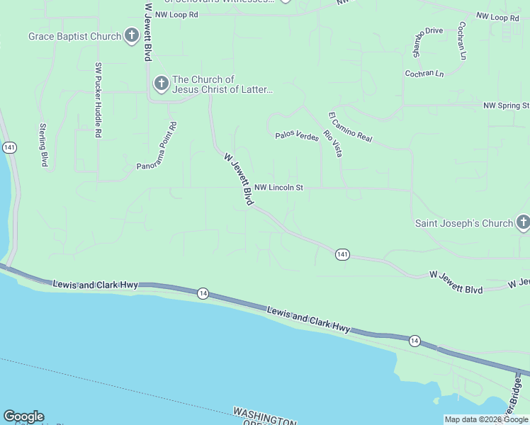 map of restaurants, bars, coffee shops, grocery stores, and more near 866 Highway 141 in White Salmon