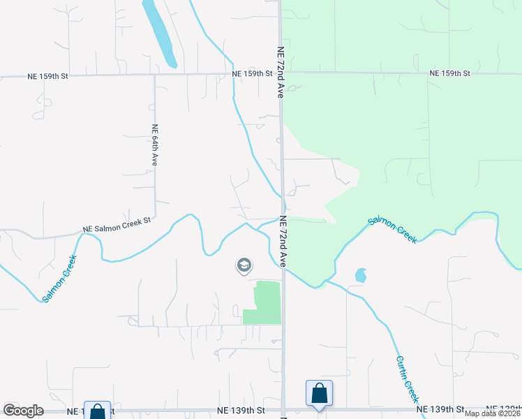 map of restaurants, bars, coffee shops, grocery stores, and more near 7100 Northeast 151st Circle in Vancouver