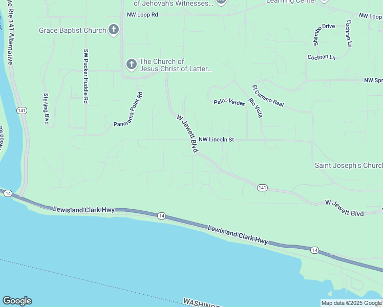 map of restaurants, bars, coffee shops, grocery stores, and more near 101 West Winds Road in White Salmon