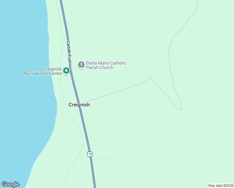 map of restaurants, bars, coffee shops, grocery stores, and more near 88 Creignish Mountain Road in Creignish