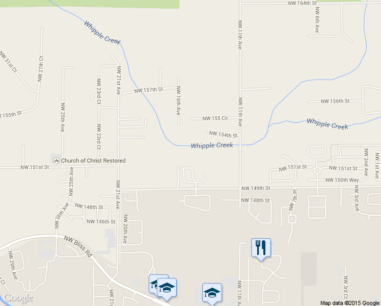 map of restaurants, bars, coffee shops, grocery stores, and more near 15114 Northwest 11th Avenue in Vancouver