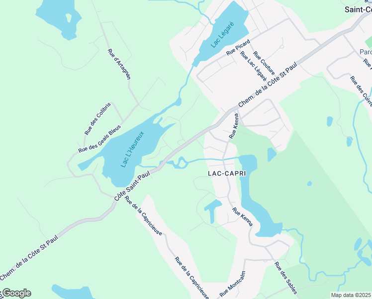 map of restaurants, bars, coffee shops, grocery stores, and more near 569 Côte Saint-Paul in Saint-Colomban