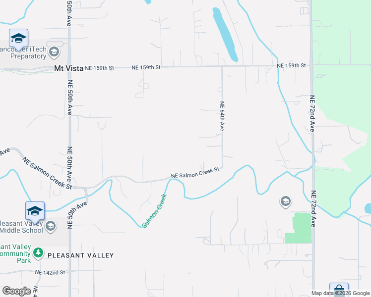 map of restaurants, bars, coffee shops, grocery stores, and more near 15208 Northeast 64th Avenue in Vancouver