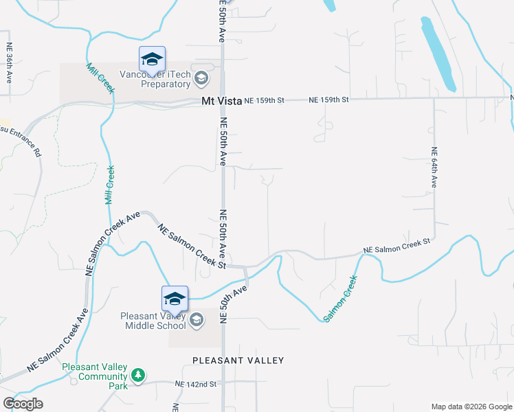 map of restaurants, bars, coffee shops, grocery stores, and more near 15210 Northeast 53rd Avenue in Vancouver