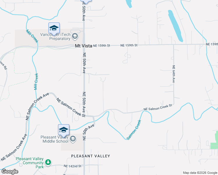 map of restaurants, bars, coffee shops, grocery stores, and more near 15303 Northeast 53rd Avenue in Vancouver