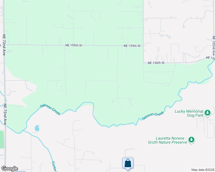 map of restaurants, bars, coffee shops, grocery stores, and more near 8711 Northeast 154th Circle in Battle Ground