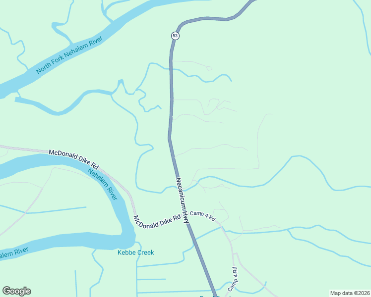 map of restaurants, bars, coffee shops, grocery stores, and more near 38225 Hiagua Lane in Nehalem