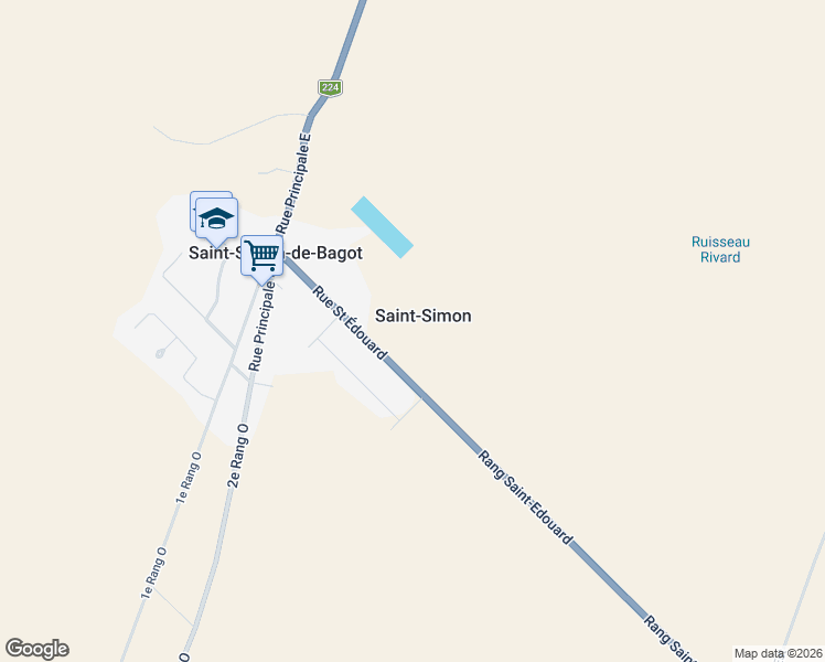 map of restaurants, bars, coffee shops, grocery stores, and more near in Saint-Simon