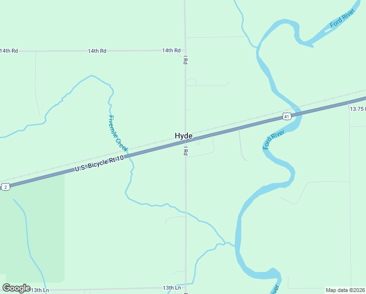 map of restaurants, bars, coffee shops, grocery stores, and more near 3271-3295 U.S. Route 2 in Escanaba