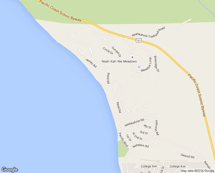 map of restaurants, bars, coffee shops, grocery stores, and more near 38070 Beulah Reed Road in Nehalem