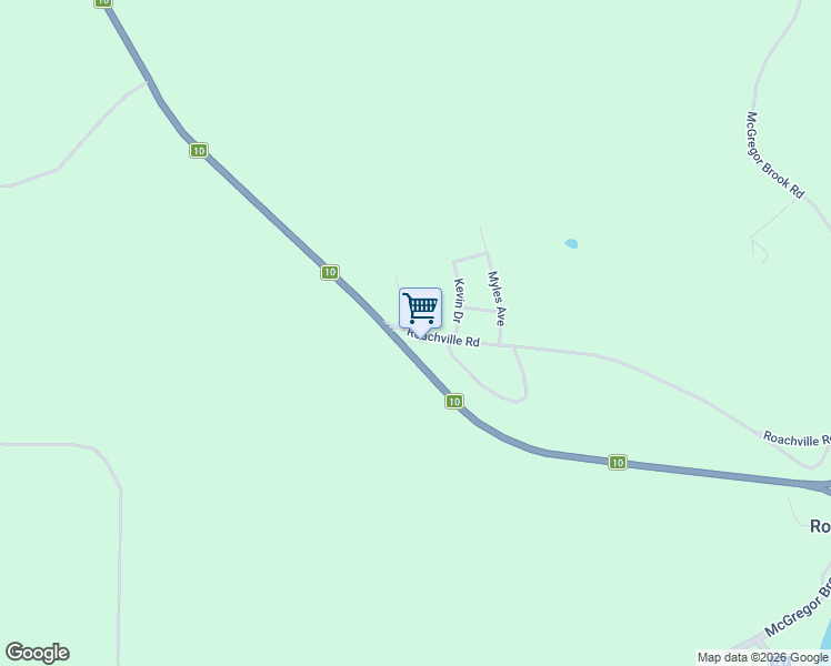 map of restaurants, bars, coffee shops, grocery stores, and more near 9 Roachville Road in Roachville