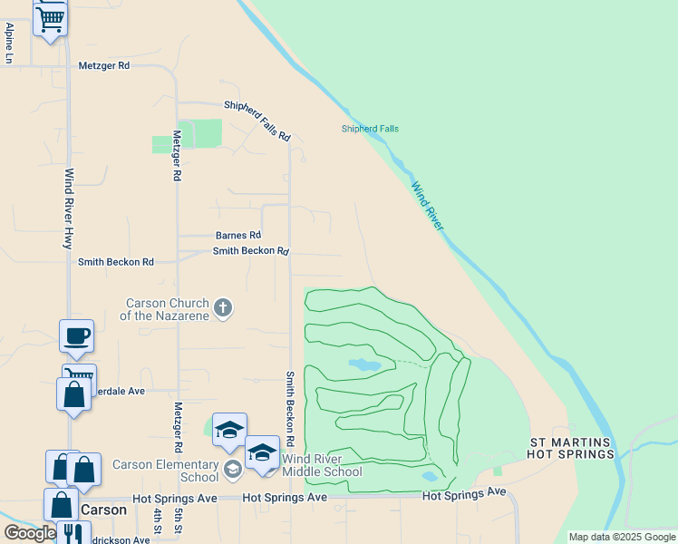 map of restaurants, bars, coffee shops, grocery stores, and more near 121 Dogwood Street in Carson