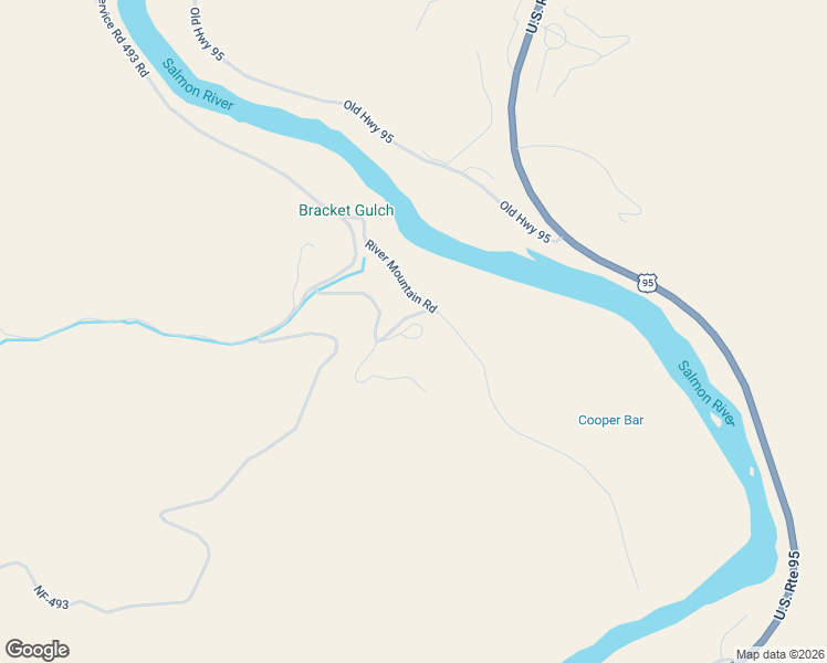 map of restaurants, bars, coffee shops, grocery stores, and more near 138 River Mountain Road in White Bird