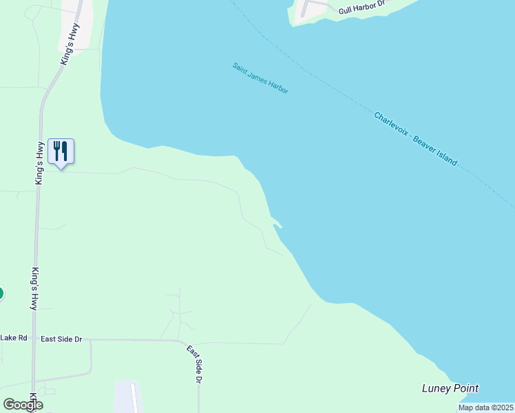 map of restaurants, bars, coffee shops, grocery stores, and more near 26326-26416 Carlisle Road in Beaver Island