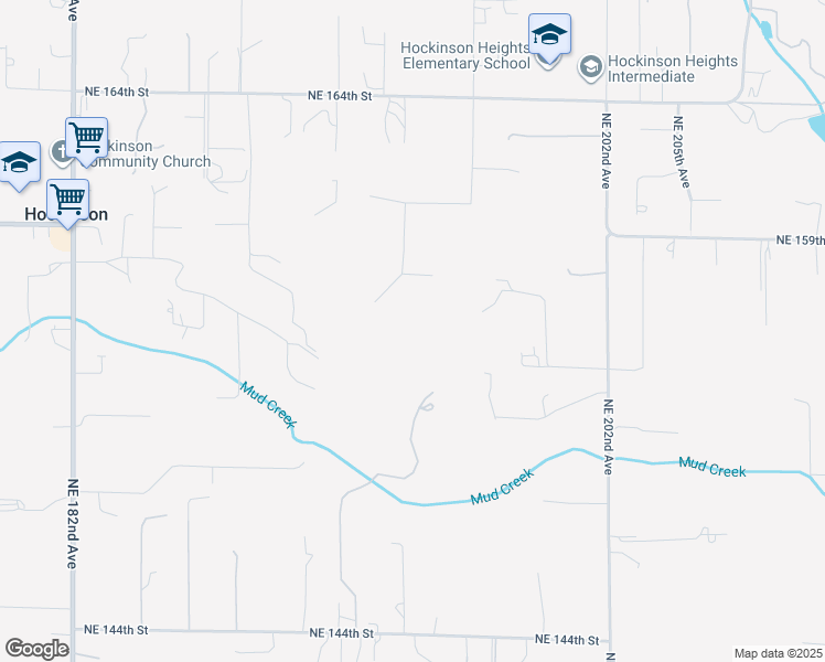 map of restaurants, bars, coffee shops, grocery stores, and more near 15617 Northeast 194th Court in Brush Prairie