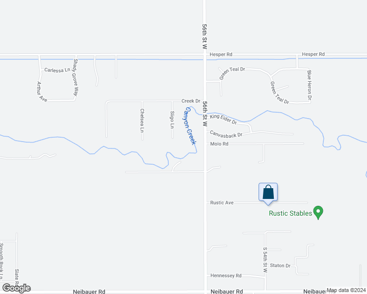 map of restaurants, bars, coffee shops, grocery stores, and more near 1907 Sligo Lane in Billings