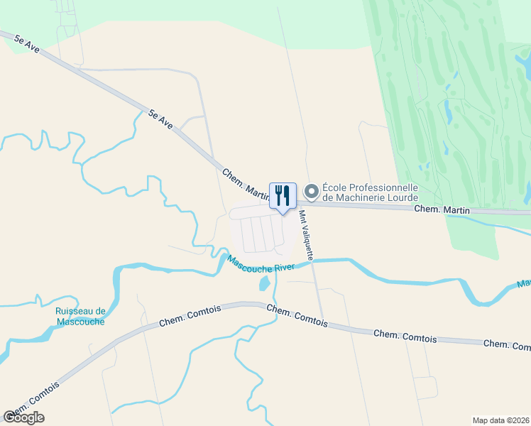 map of restaurants, bars, coffee shops, grocery stores, and more near 7 Rue du Grand Prix in Terrebonne