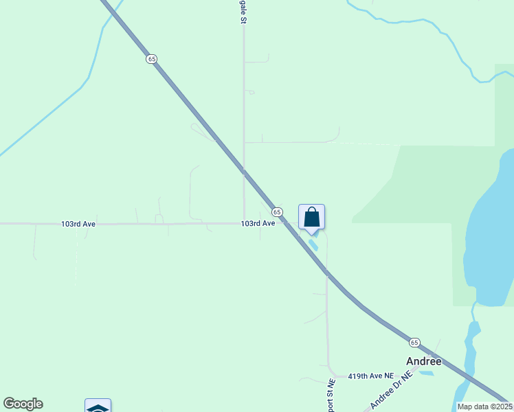 map of restaurants, bars, coffee shops, grocery stores, and more near 1029 Minnesota 65 in Braham